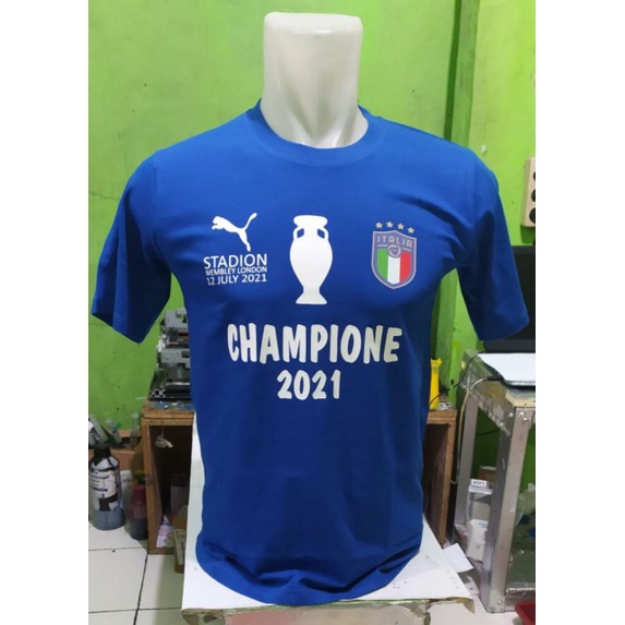 TSHIRT BAJU KAOS ITALIA CHAMPIONE 2021/ BAJU KAOS ITALIA CHAMPIONE EURO / KAOS ITALIA JUARA