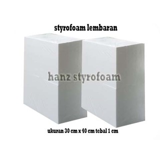 Jual Styrofoam lembaran ukuran 30 x 40 tebal 1 cm untuk packing dan ...