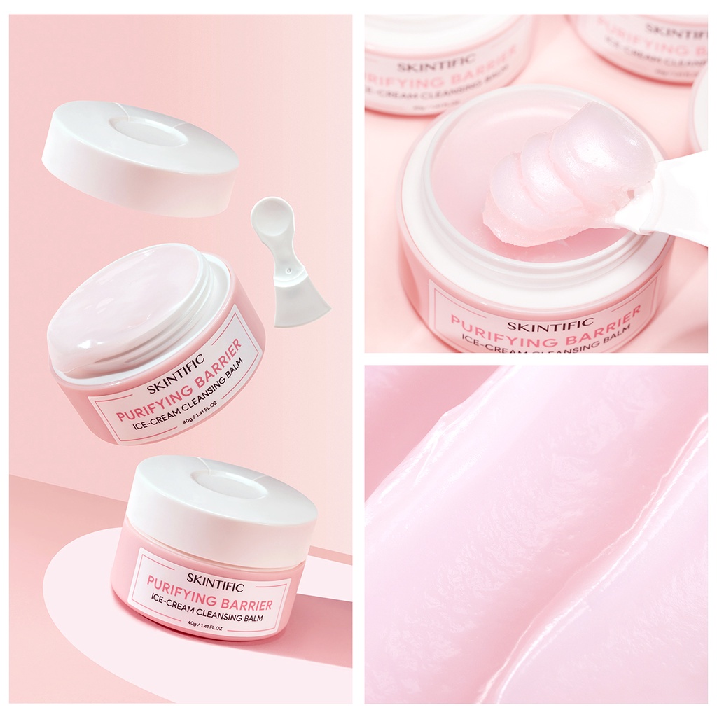 ❤ MEMEY ❤ SKINTIFIC Ice Cream Cleansing Balm 40g