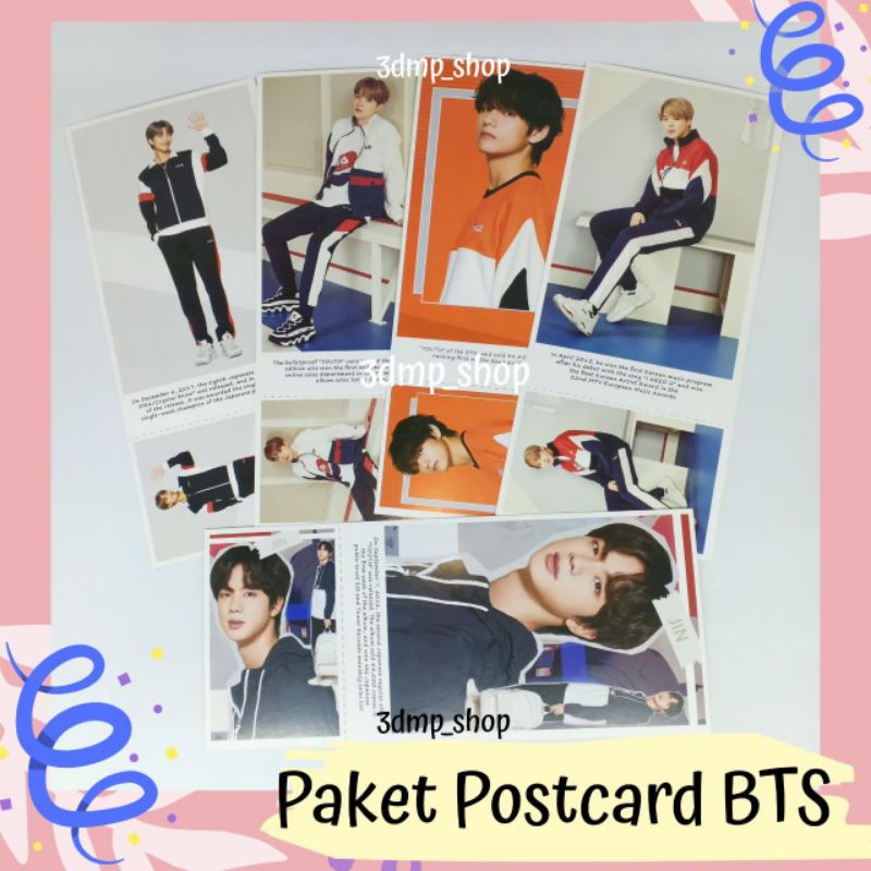 Paket Postcard lomo card lomocard Stiker Bts jimin jungkook