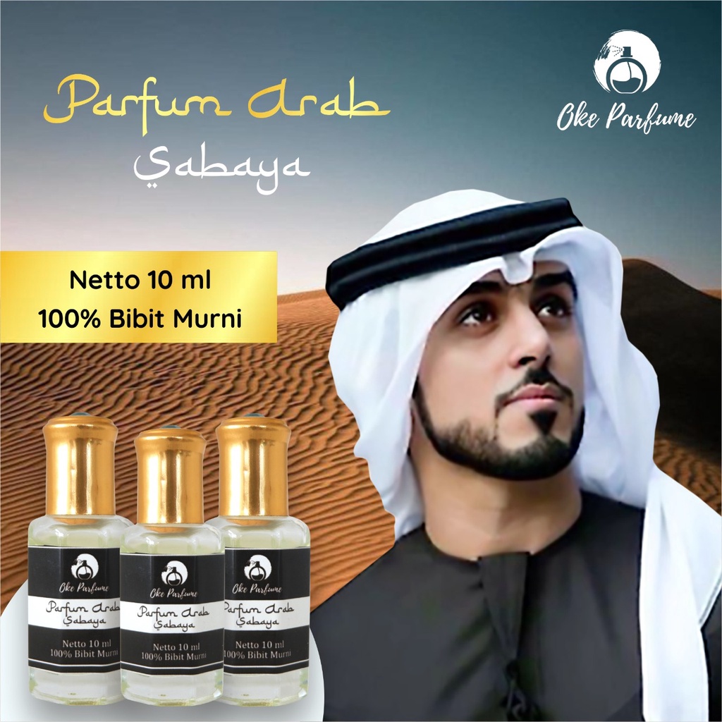 Parfum Sholat Pria Aroma Sabaya 10ML - Parfum Arab Sabaya - Parfum Al Rehab Sabaya - Minyak Wangi Ar
