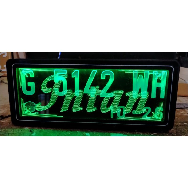 PLAT NOMOR MOTOR GRAFIR DIREM KELUAR NAMA ATAU GAMBAR CUSTOM