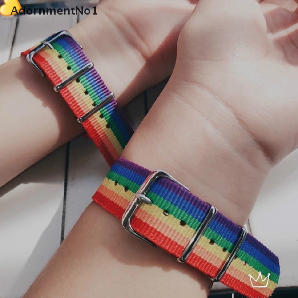 (AdornmentNo1) Gelang Anyaman Tali Warna Pelangi Untuk Pria / Wanita