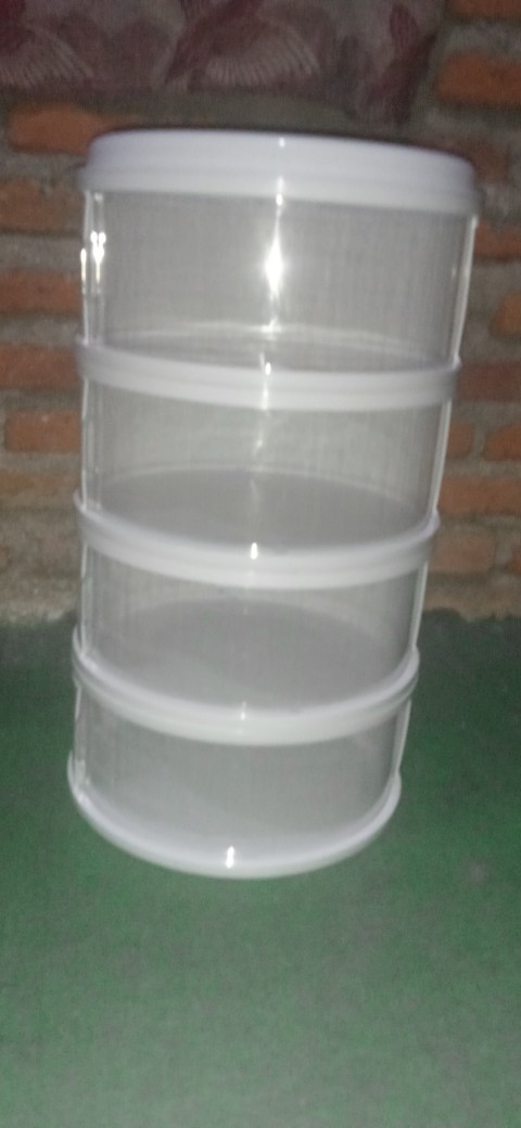 Cod Tudung Saji 4 Susun Masuk 2kg Tempat Penutup Makanan Food Cover Sliding Door