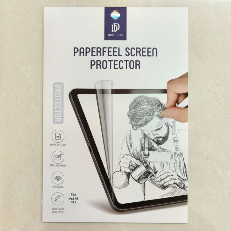 Paperfeel Screen Protector iPad 9 2021 8 2020 7 2019 10.2 Inch Antigores Paperlike Dux Ducis