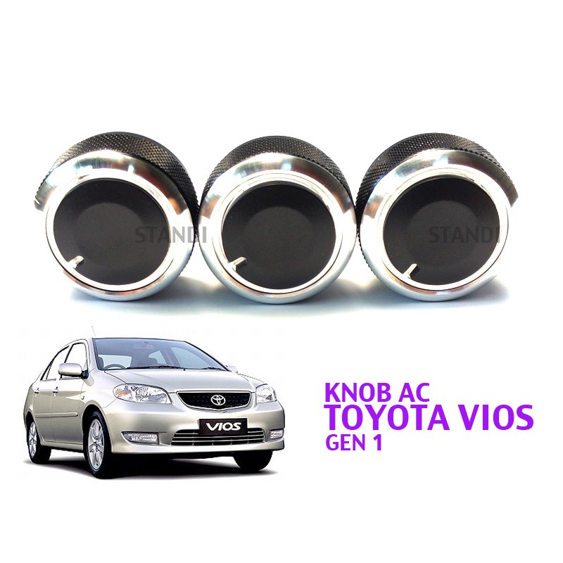 Knob AC Elegan Bundar Toyota Vios Limo Generasi 1