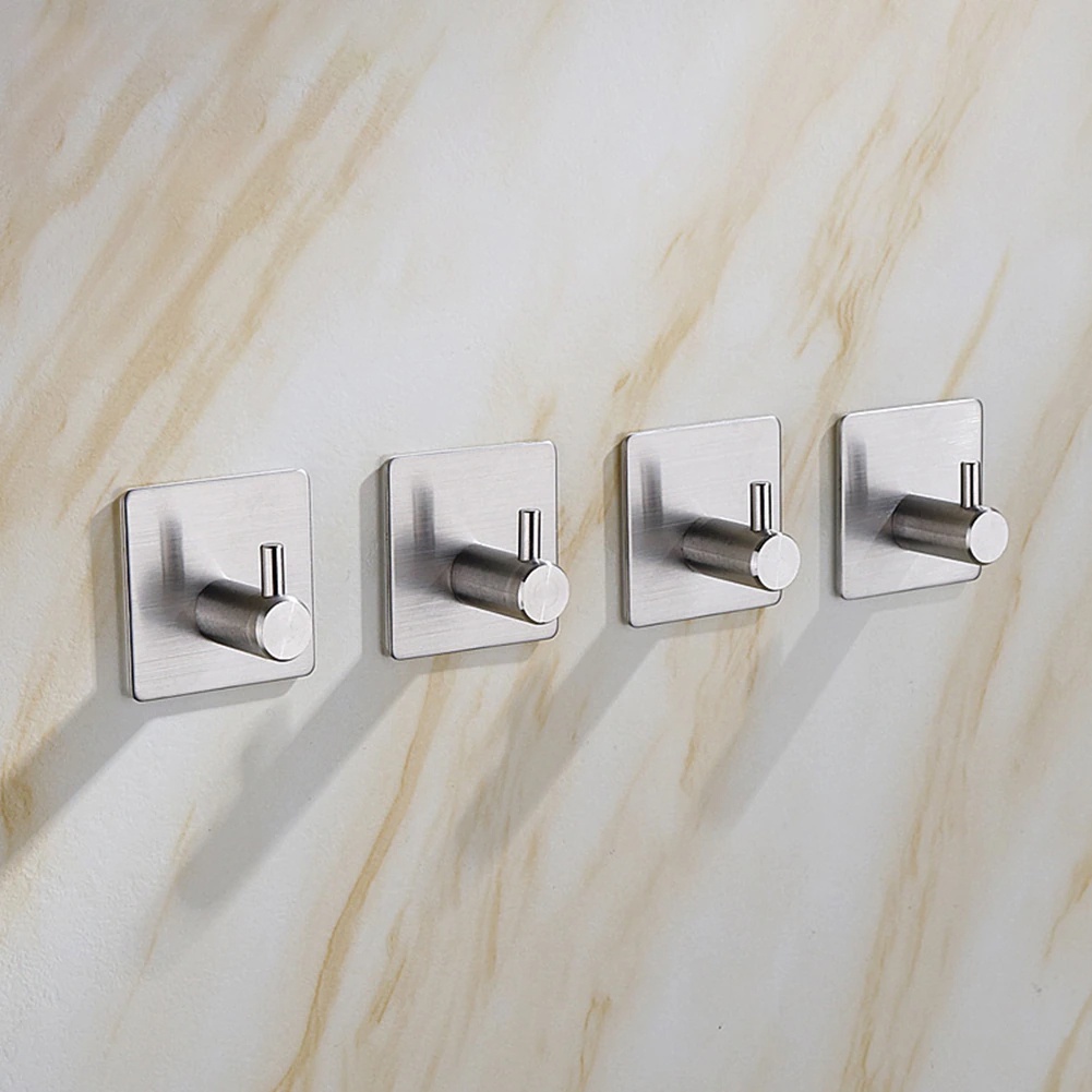 Gantungan Dinding Premium Besi anti karat kuat beban berat gantungan baju capstok kamar mandi Kapstok toilet Hook Hanger Stainless Steel Hook Wall Hook Towel Hook For Bathroom Stainless Steel Coat Hook Rustproof Hook Hanger Bathroom Accessories WC