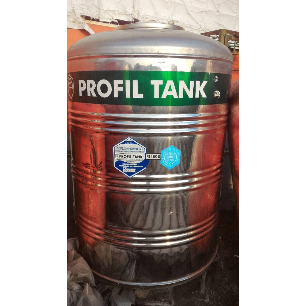 Tangki Air Stainless 1000 L (Tanpa Kaki)