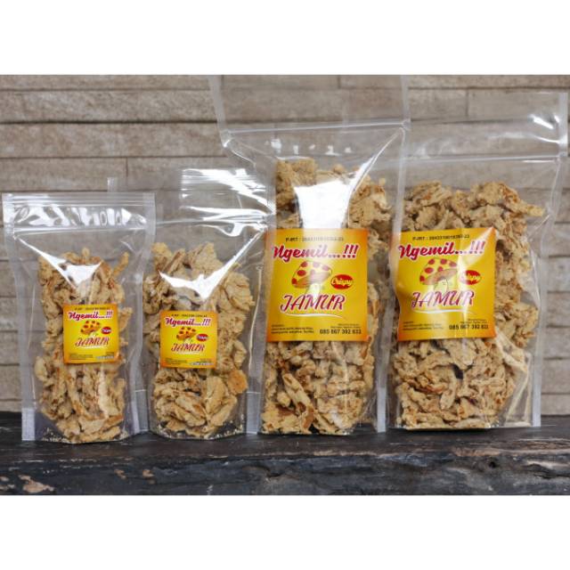 

Jamur crispy, kripik jamur, jamur goreng, jamur tiram NGEMIL 45gr