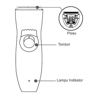 Baby Safe Baby Hair Trimmer Alat Pencukur Rambut Bayi