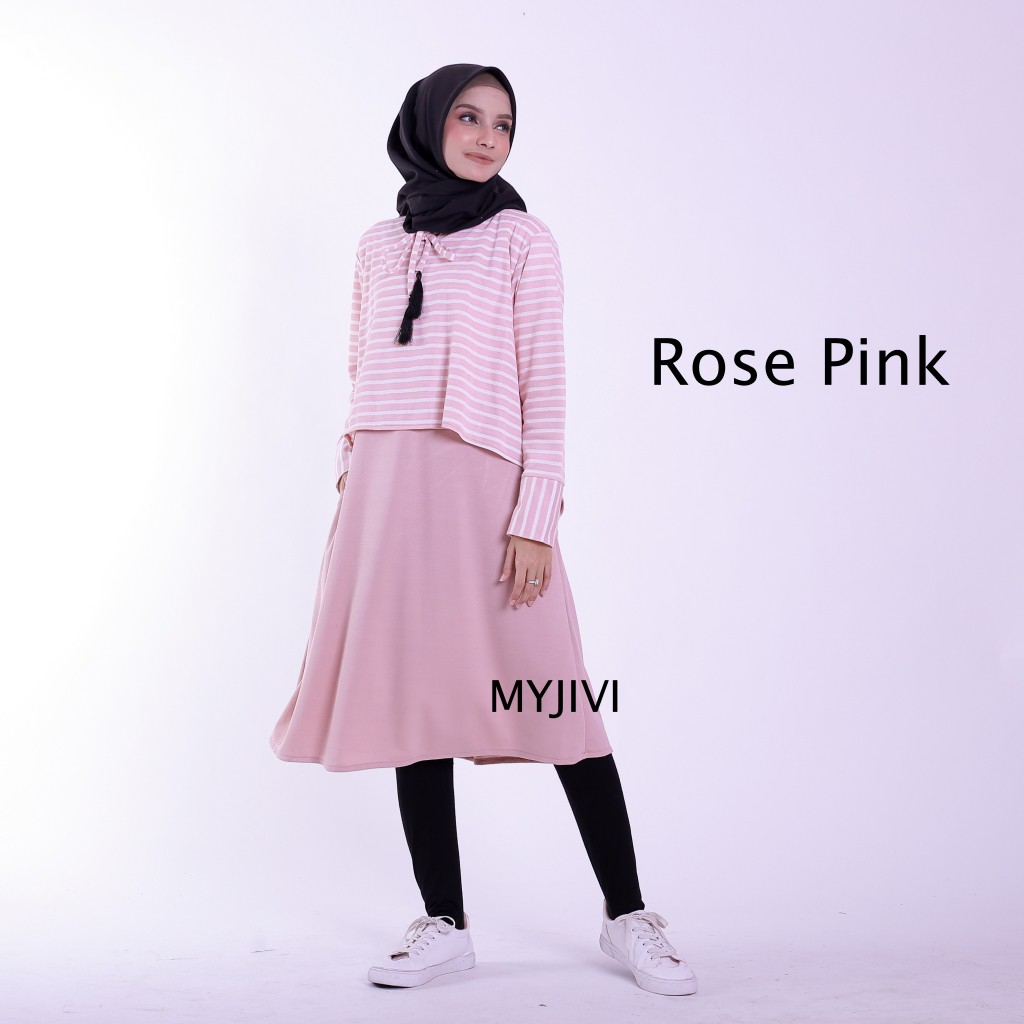 FELISHA MIDI DRESS EDISI STRIPE BY MYJIVI
