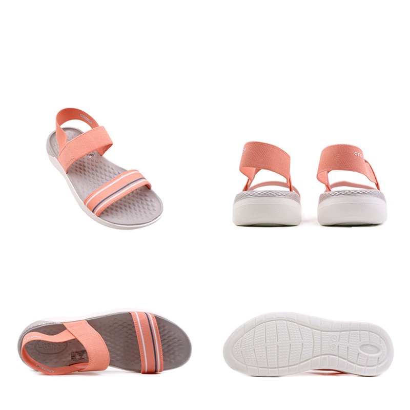 Crocs Sendal Crocs / Literide Sandal Tali 1 Wanita / Sandal Karet / Sendal suster / perawat 05106