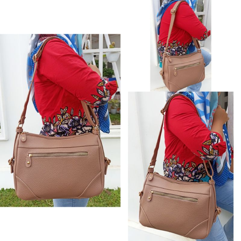 Tas Wanita Papirut Size L / Tas Papirut kulit jeruk tebal 33X24 bisa COD