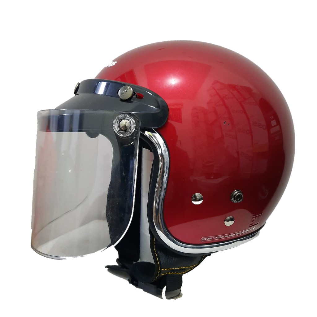 Helm Cargloss Retro Maroon Gloss List Croom