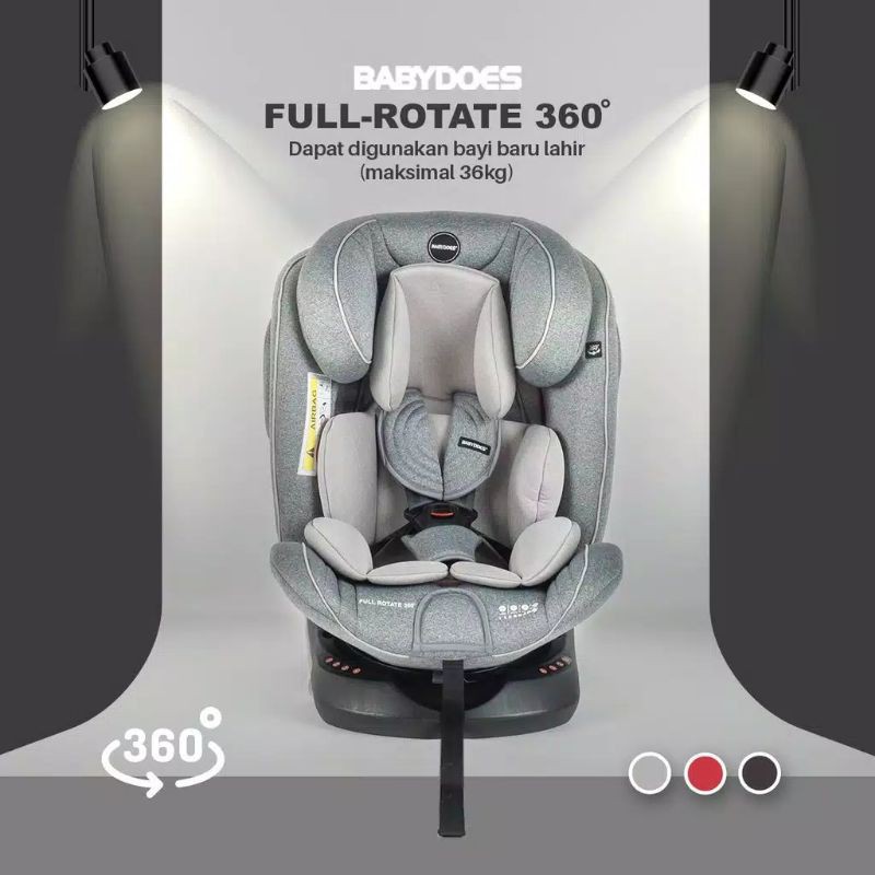 Babydoes car seat full rotate 360 / kursi mobil baby does