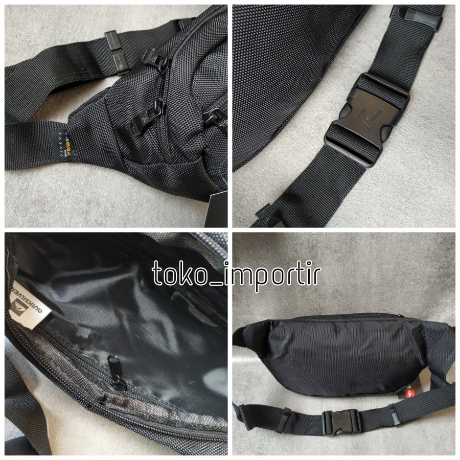 Waistbag Quiksilver Pria Import Waterproof / Tas Pinggang Pria