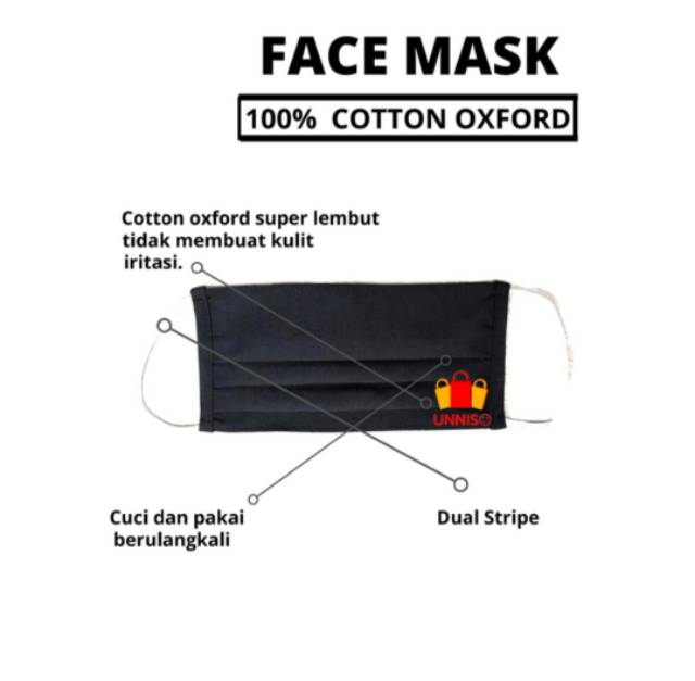masker kain premium / masker cotton oxford