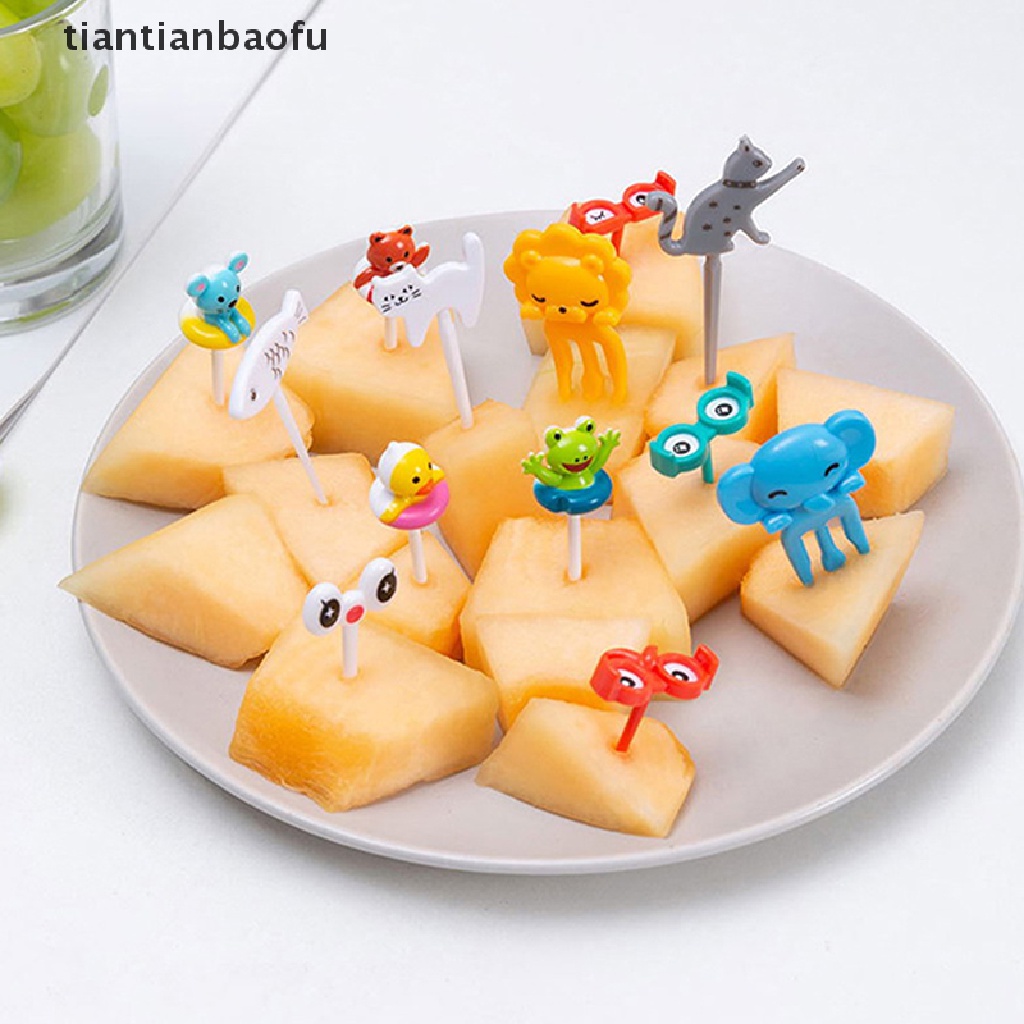 Garpu Buah / Kue / Dessert Mini Bentuk Kartun Hewan Untuk Anak