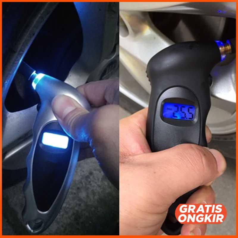 Pengukur Tekanan Ban Mobil Digital LCD Manometer