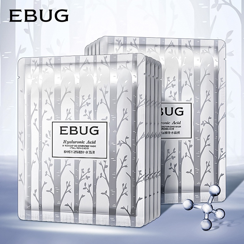 EBUG Hyaluronic Moisturize Sheet Mask Masker Wajah BQ039