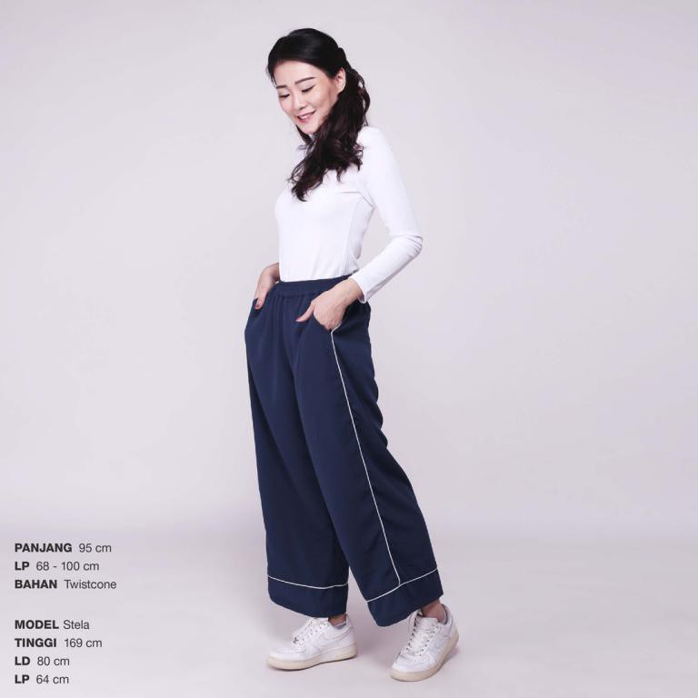 Bawahan Wanita - Stripe Walker Pants Celana Kulot