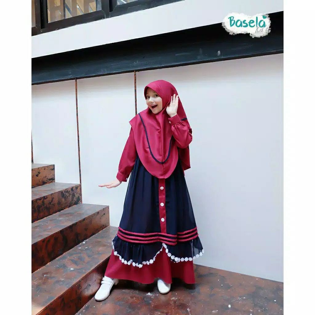 Gamis anak lucu bahan ity crep.2-10tahun