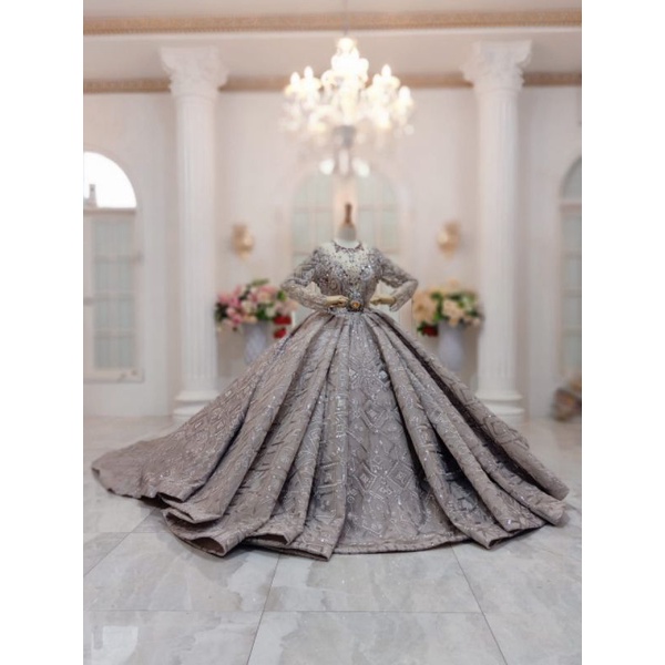 TERLARIS GAUN PENGANTIN CRINOLIN CANTIK/GAUN EKOR CRONOLIN//KEBAYA WEDDING/KEBAYA AKAD/BAKU PENGANTEN MODREN