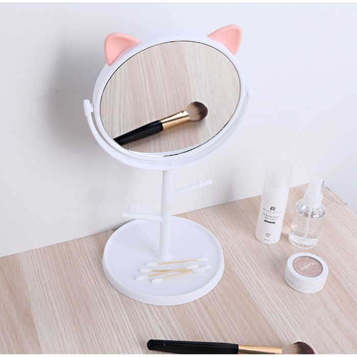 Kaca Rias Cermin Telinga Kucing Mirror Make Up Fashion Unik Lucu