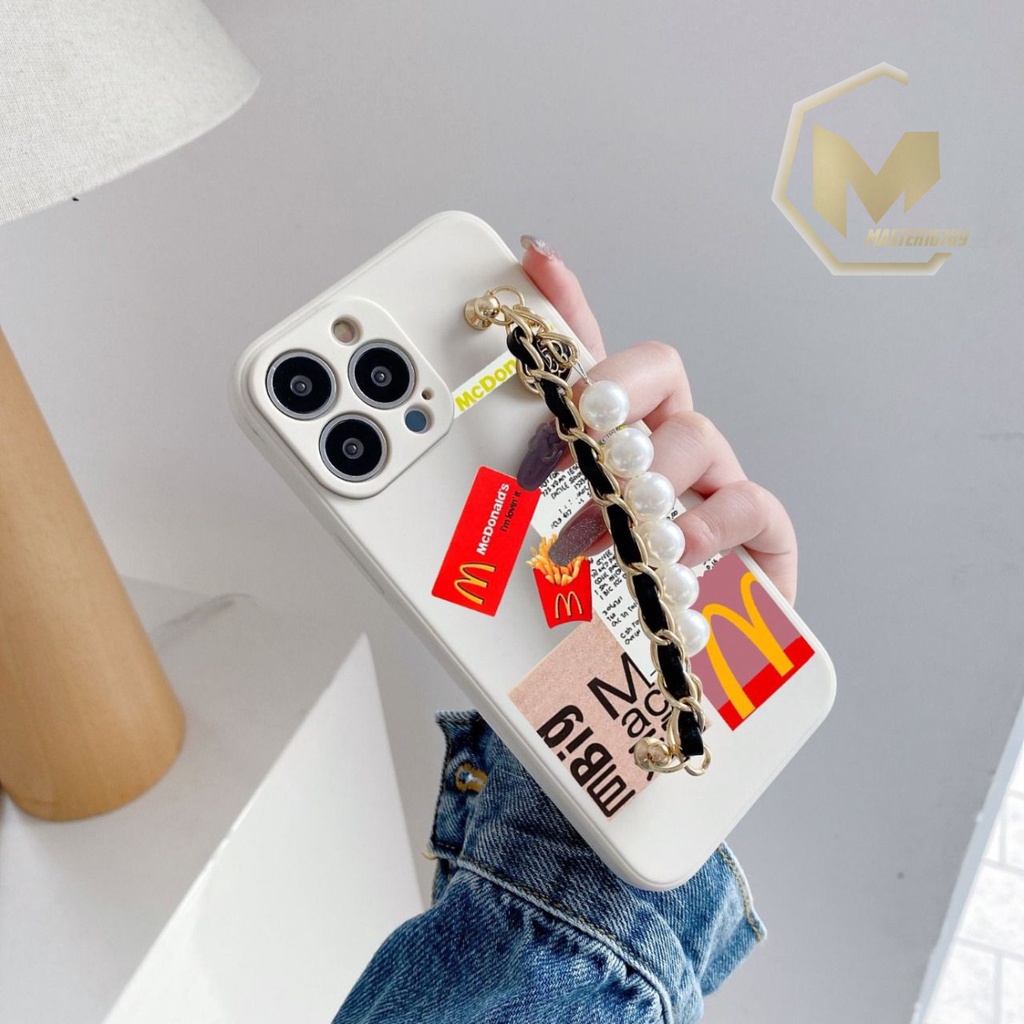 GM002 softcase mcd rantai mutiara vivo y12 y15 y17 y15s Y15S y20 y12s y20s y30 y50 y30i y51 y71 y7i y81 y81c y83 y91 y93 y95 y91c y1s y21s y33s y21t v5 v25 v25e v25 pro y22 y22s MA2993