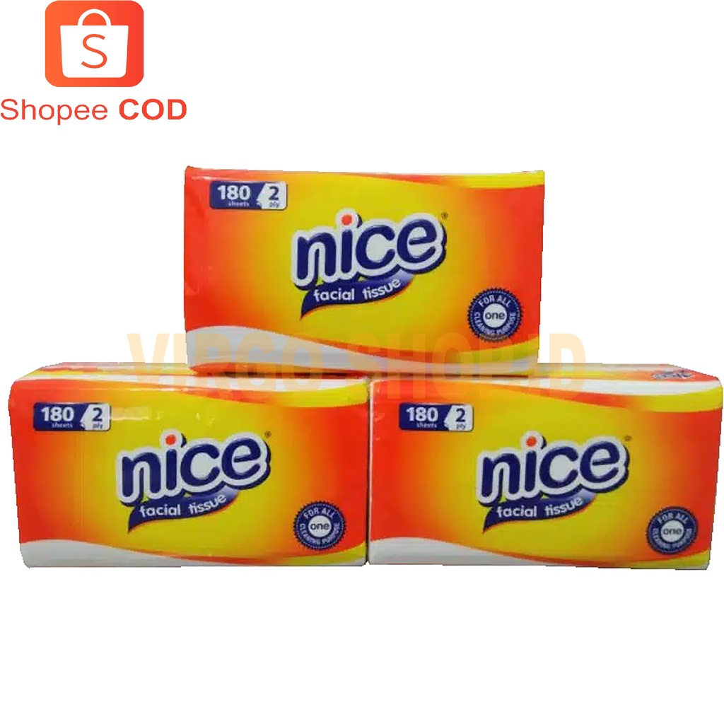 Tisu Nice 180 sheet 2 ply Facial Tissue / Tisu Nice / Tisu Nice 180 Sheet / Tisu / Tissue Nice / Tissue / Tissue Nice 180 / Tissu Nice 180 Sheet