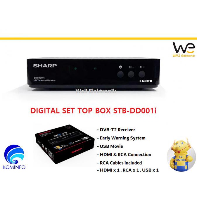 SET TOP BOX DIGITAL SHARP STB-DD001I / TV BOX / SIARAN TV DIGITAL