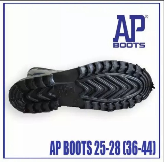 Sepatu Boots Karet merk AP 1 Hitam Pendek