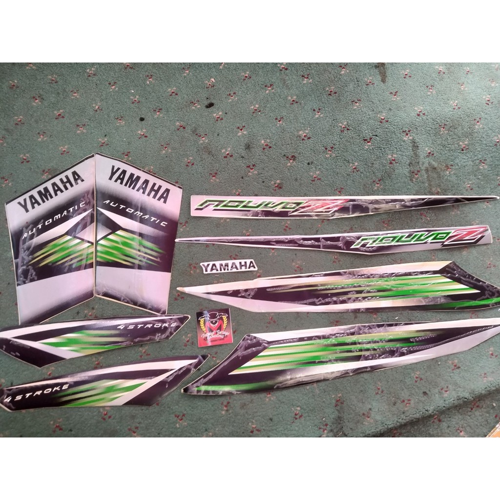 Striping / polet yamaha nouvo z hijau hitam