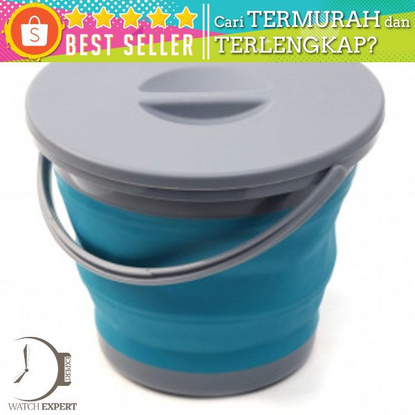 Bisa COD Baskom Ember Lipat Water Bucket Foldable Collapsible 5 Liter - AsyPets ST364