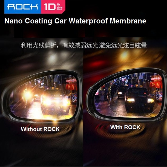 Produk ROCK Nano Coating Car Waterproof Membrane RST1039 Kaca Spion Mobil