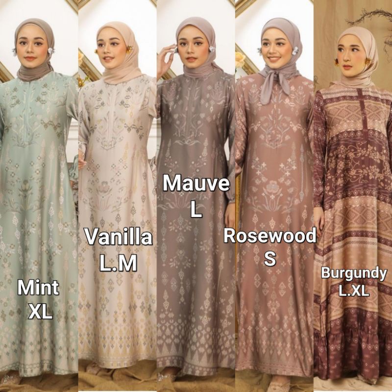 READY NAYYARA Dress ALESHA Signature KIENKA RAYA 2022 SIAPKIRIM