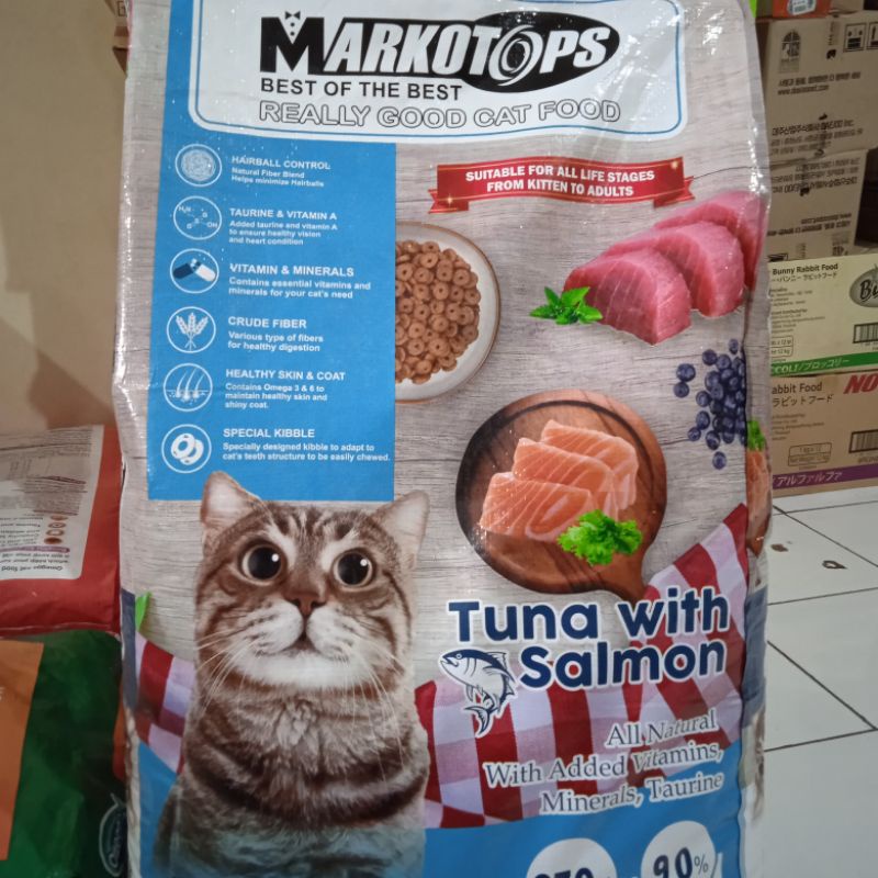 Gojeg Grab Markotops Tuna with Salmon 20kg / Markotop Tuna Salmon 20 kg / Makanan Kucing cat food