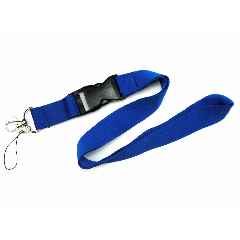 Tali Lanyard Leher Bahan Nilon Warna Polos Dengan Gesper Quick Release Untuk Kamera / Handphone