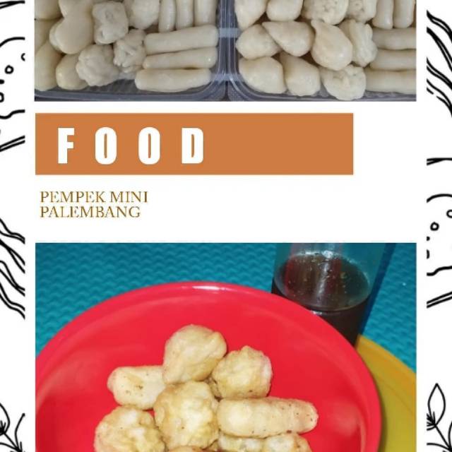 

Pempek mini Palembang isi 35pcs dan 1 botol cuko isi 250ml