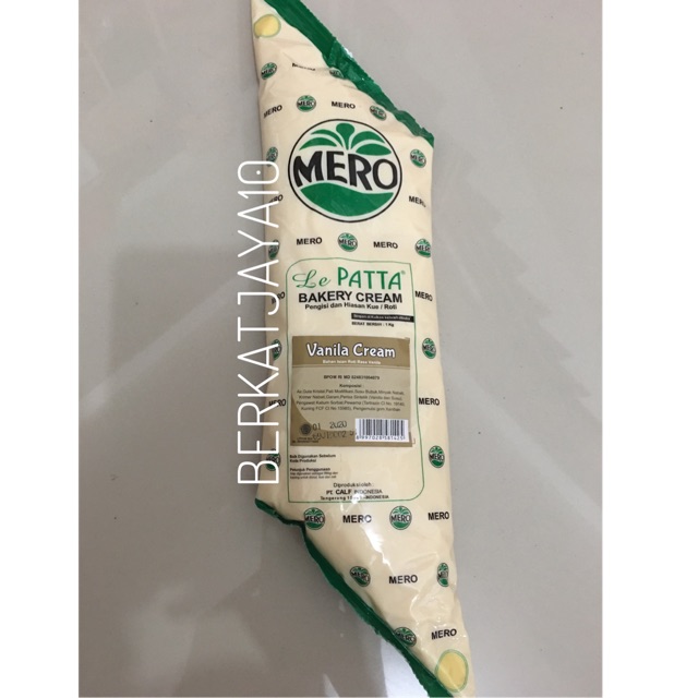 

Mero Lepatta Bakery Cream Vanila Cream Filling Topping 1kg