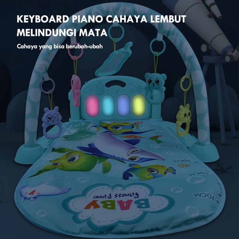 Baby PlayGym Mainan Playmat Piano Musical Anak