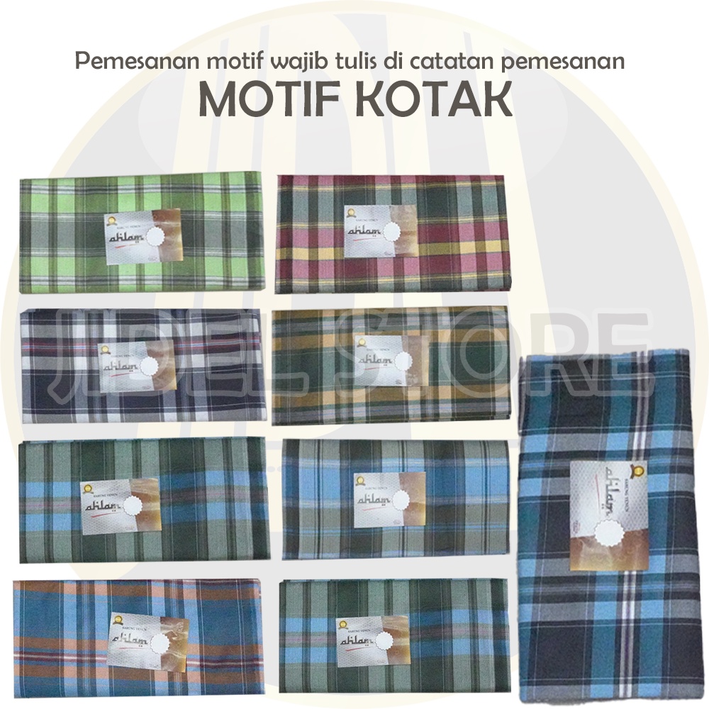 Sarung Tenun Dewasa Pria Motif Kotak Kotak Warna Merah Kuning Hijau Hitam Biru Sarung Polos Aneka Motif Kotak Kotak2 Warna Kain Tenun Dewasa Pria Laki Muslim Sholat Murah Grosir Hitam Murah PEKALONGAN