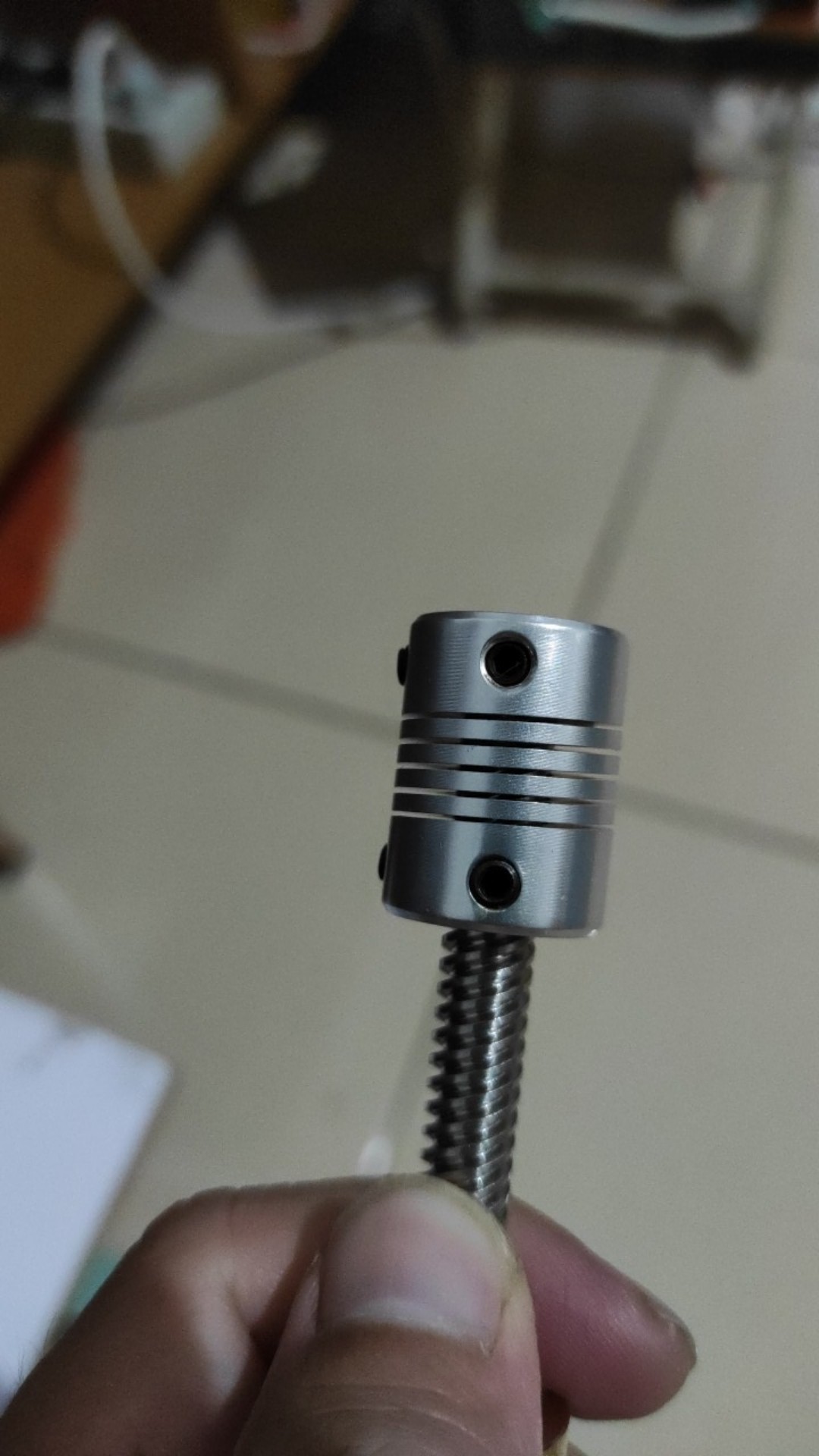 Coupler / Shaft Coupling Flexible Bahan Aluminum Ukuran 5x5 X 25mm / 5x8 X 25mm Untuk Printer 3d