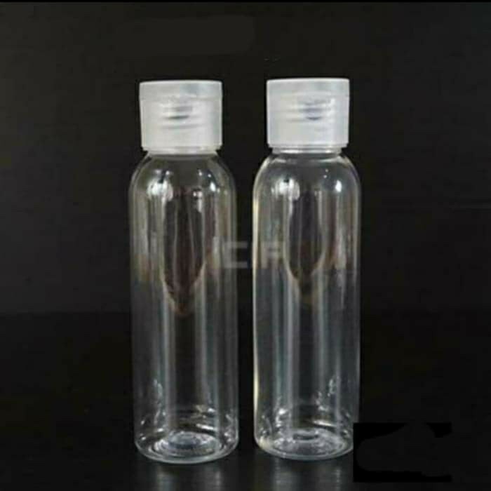 Sh Botol Plastik Fliptop 60 Ml Bening