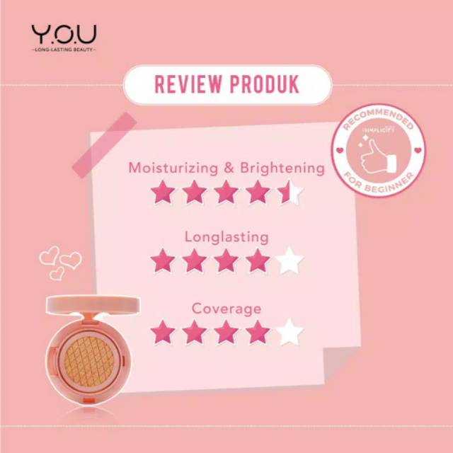 ☃️Cutezz_Ching1☃️YOU The Simplicity Color Corrector CC Cushion 15g