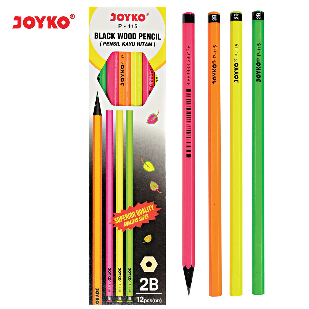 

Pencil / Pensil Joyko P-115 / 2B / 1 BOX 12 PCS