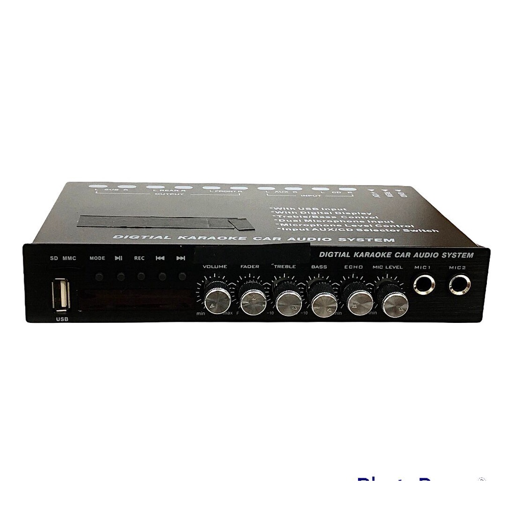 pre amp digital  karaoke car audio system