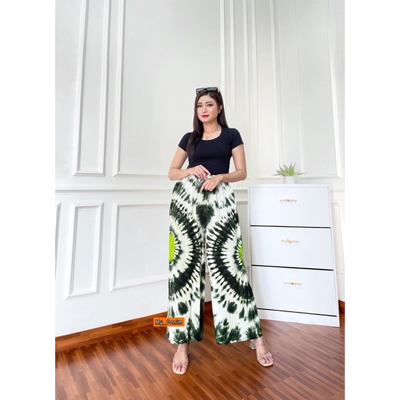 CELANA TIE DYE KULOT MOTIF BATIK // CELANA SANTAI JUMBO WANITA CEWEK