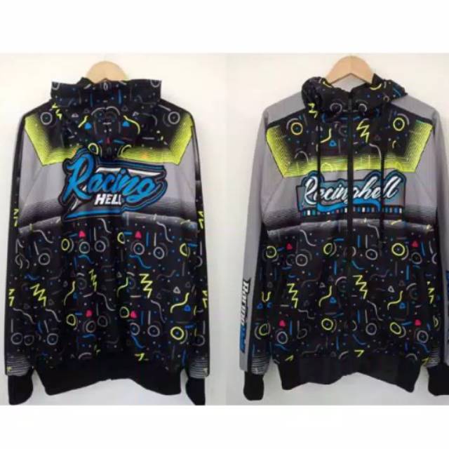 JAKET RACING HELL Custom NAMA & LOGO