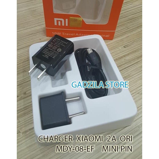 USB Charger Xiaomi 2A Mini Pin Original 100% TC ORI Redmi MDY-08-EF